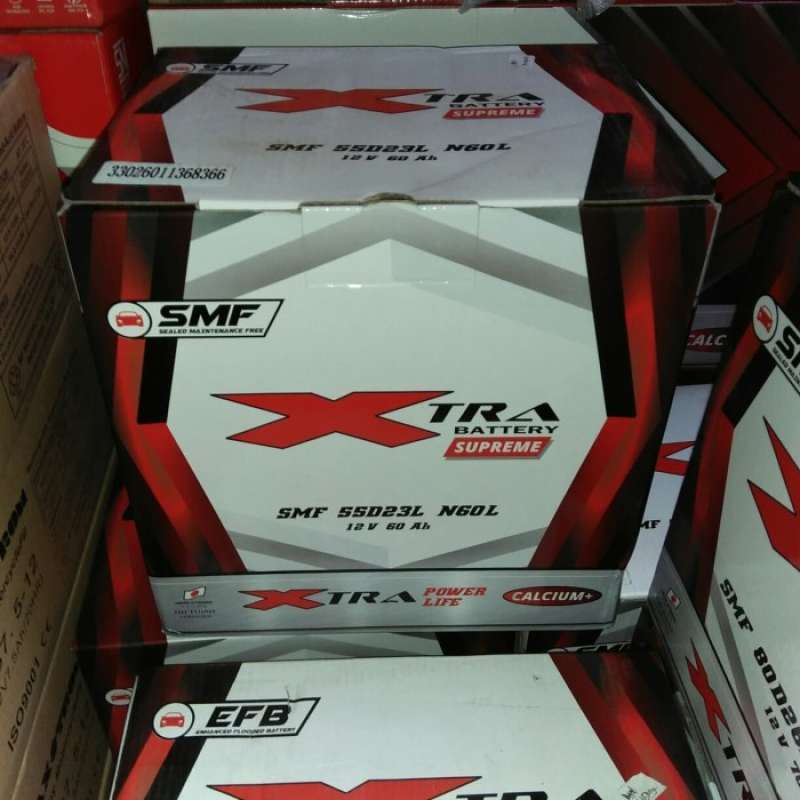 Jual aki mobil proton exora xtra 55d23l mf 12v 60ah di Seller Anything