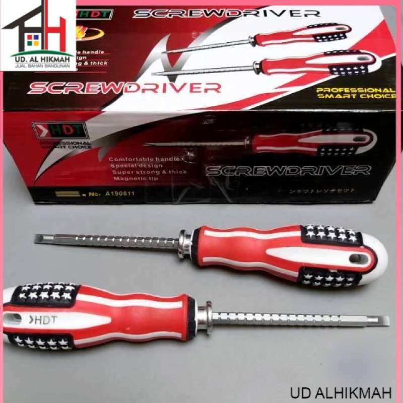 Promo Obeng Bolak Balik BB 2way Two-Way Bendera USA Amerika 4 HDT di