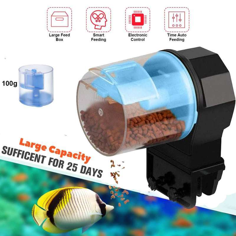 Jual Dispenser Makanan Ikan Otomatis Aquarium Automatic Fish Feeder