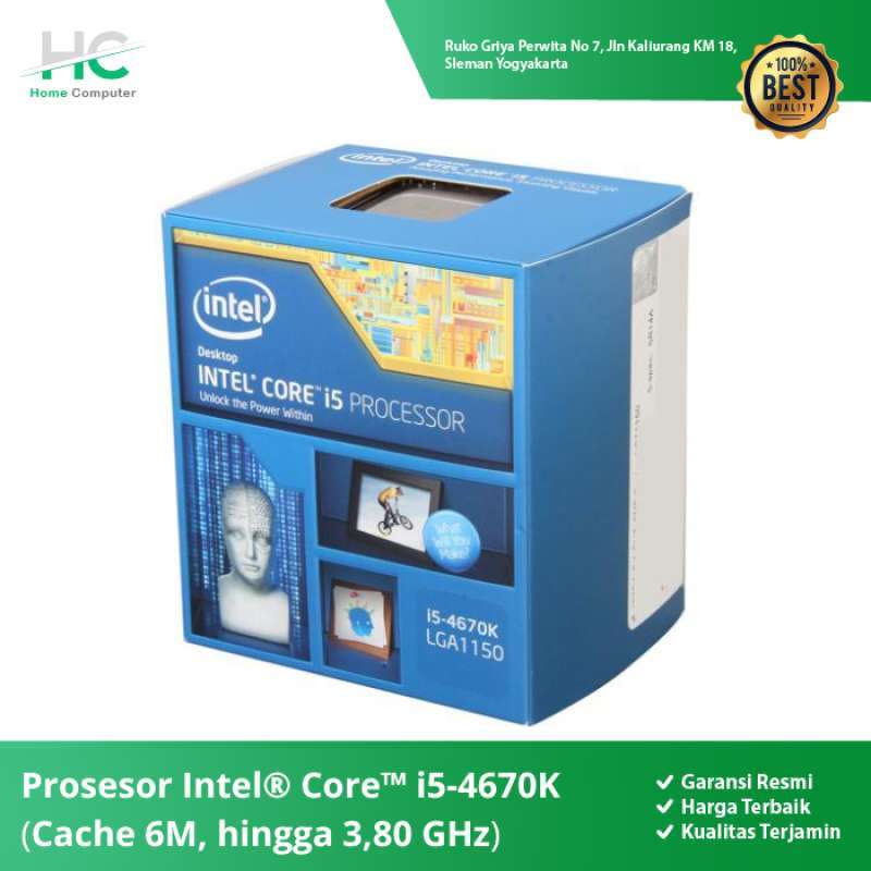 Jual Processor Intel Core i5 4670K BOX (3.4GHz) di Seller Home Computer ...