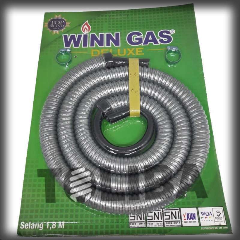 Jual selang gas win gas selang metal spiral stenlis elpiji slang kompor sni di Seller TOLIBA