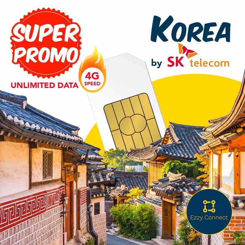 Jual Ezzy Connect SIM Card Korea [10 Hari/ Unlimited/ South Korea] di Seller EzzyConnect