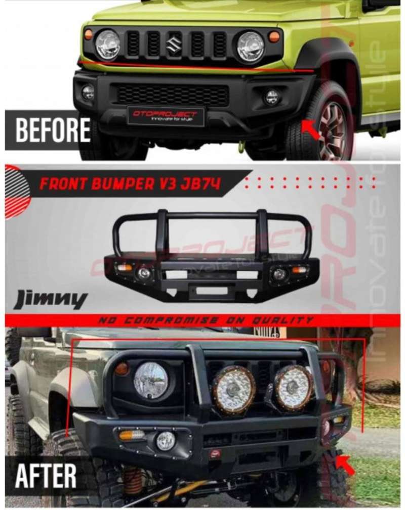 Promo Front Bumper Guard V3 Suzuki Jimny Jb74 Diskon 5 Di Seller Jp