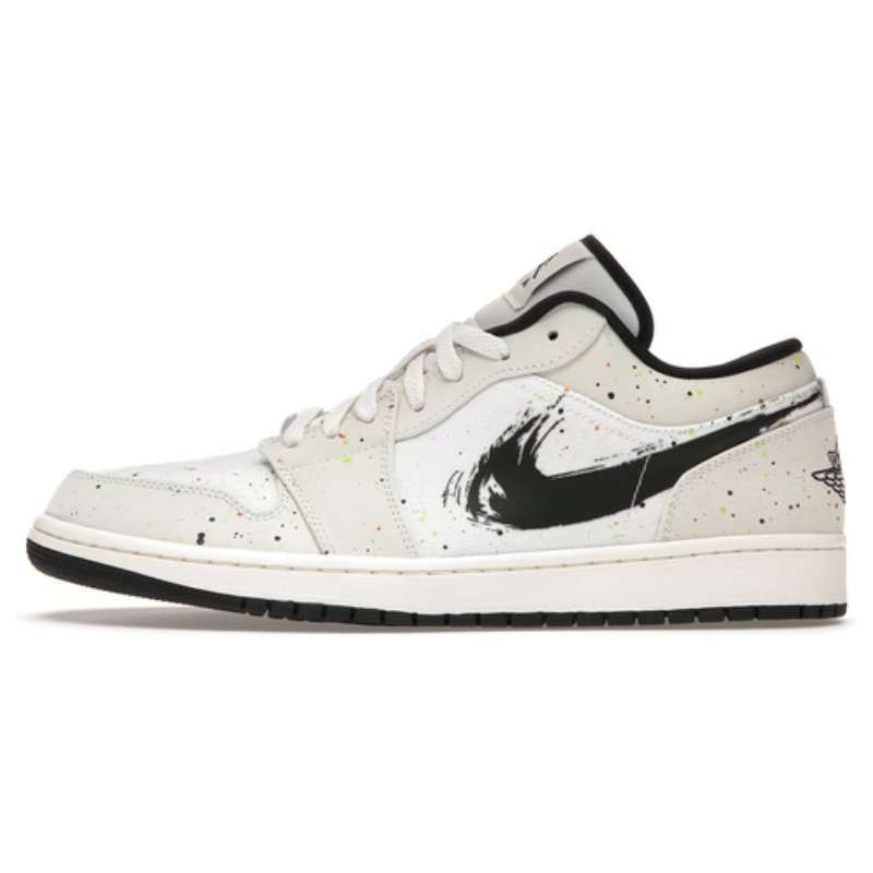 Jual Nike Air Jordan 1 Low Paint Splatter Brushstroke Original Sepatu
