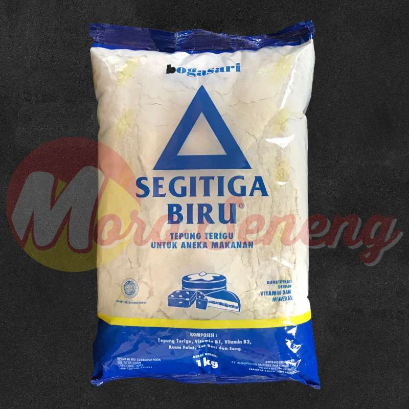 Jual Tepung Terigu Segitiga Biru Kemasan Bening Ekonomis 1 Kg Di Seller ...