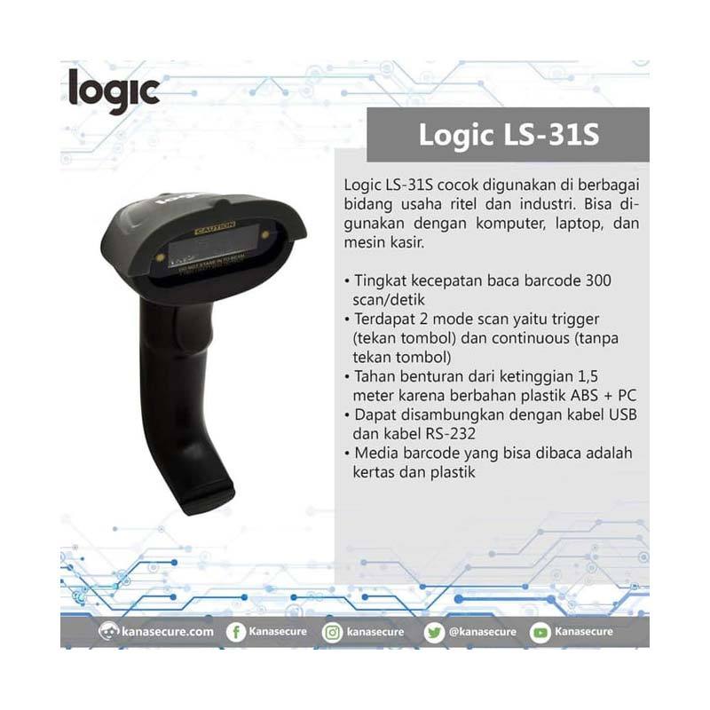 Jual Logic Ls-31s Usb Barcode Scanner - Hitam [1d/ Serial] Di Seller ...