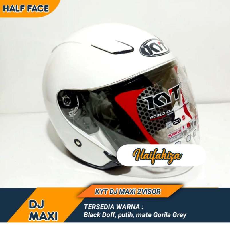 Promo HELM KYT TERBARU VISOR FLAT VENOM CLEAR HELM KYT DJ MAXI HELM