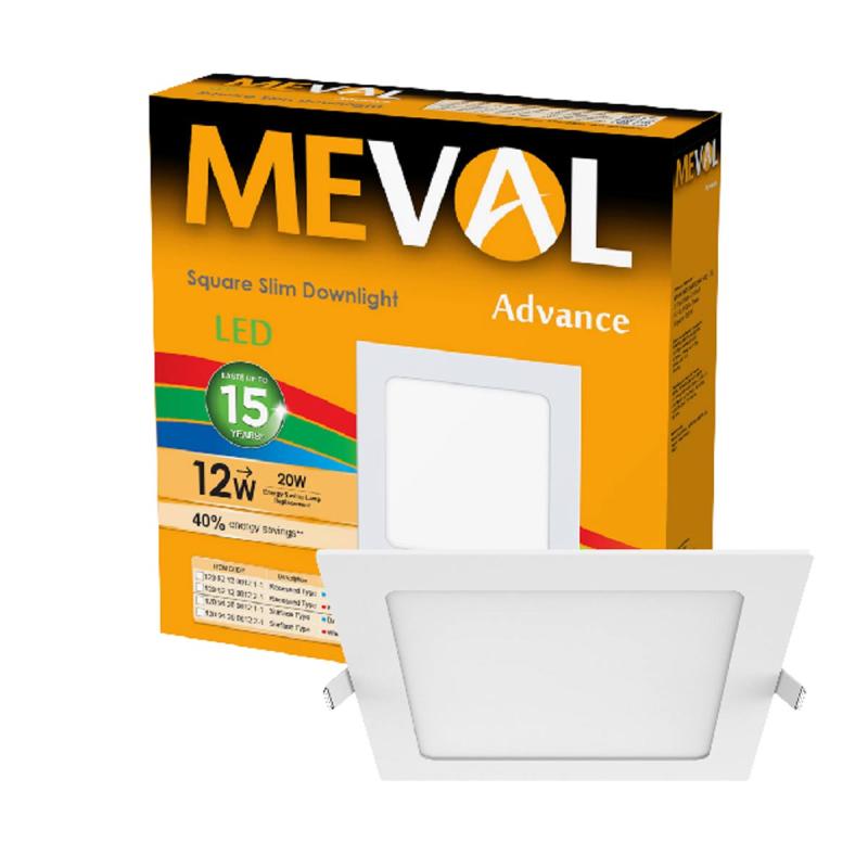 Jual Meval LED Slim Downlight 12W - Square Online Januari