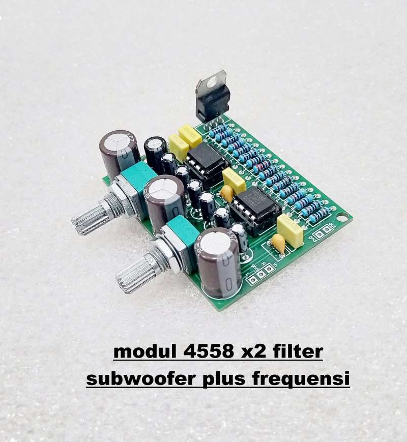 Jual Modul Filter Subwoofer 4558 2x Plus Frequensi di Seller mel store