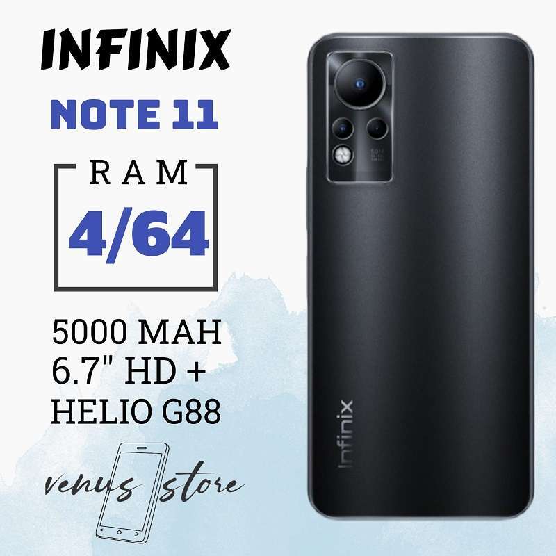 Jual Infinix Note 11 4/64GB - Helio G88 - 6.7 Vivid AMOLED FHD+ - 50MP ...