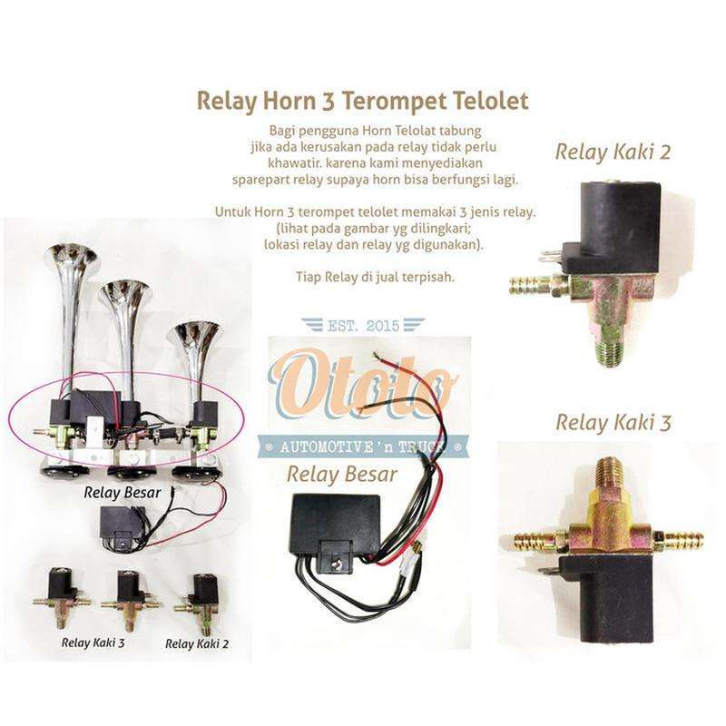 Jual Relay kaki 3 atau relay kaki 2 klakson angin Musik Telolet di