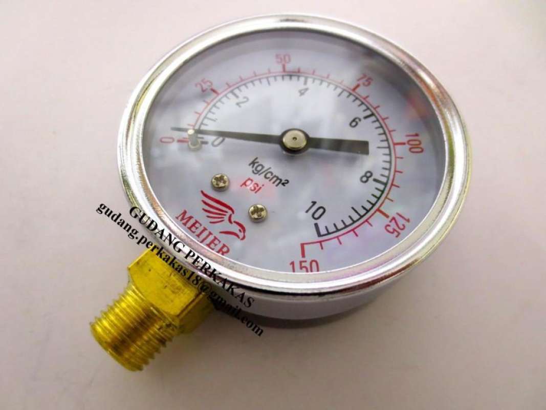 Jual METERAN ANGIN COMPRESSOR PRESSURE GAUGE MANOMETER KOMPRESOR 10 BAR