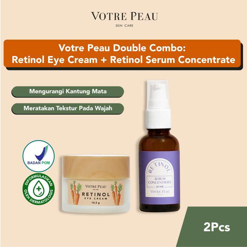 Promo Votre Peau Double Combo Retinol Eye Cream & Retinol Serum