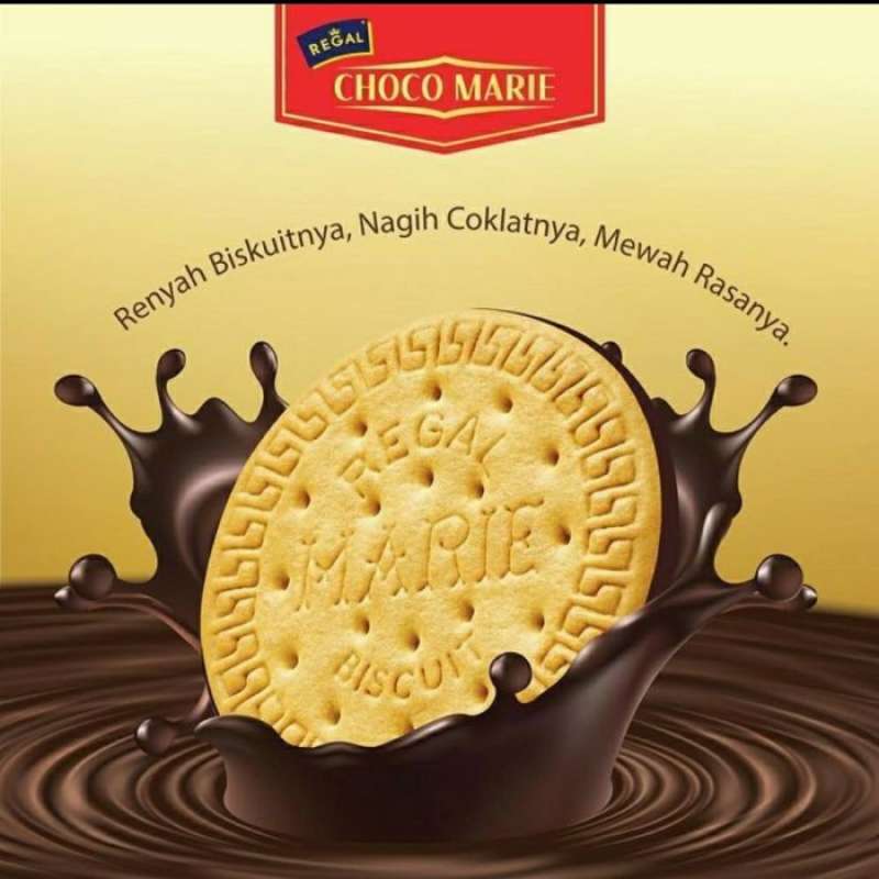 Promo Regal Choco Marie Biscuits / Biskuit Marie Berlapis Coklat Belgia ...