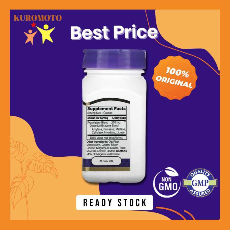 Jual 21st Century Digestive Enzymes 60 Capsules Expired 12/24 Di Seller