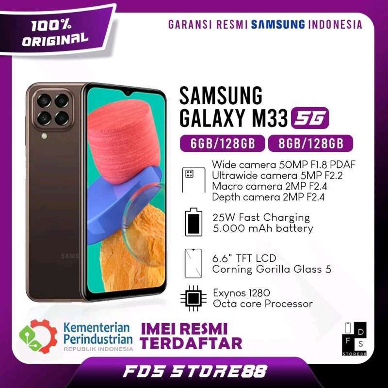 Promo Samsung Galaxy M33 5G 6/128 GB 8/128 GB Garansi Resmi SEIN di
