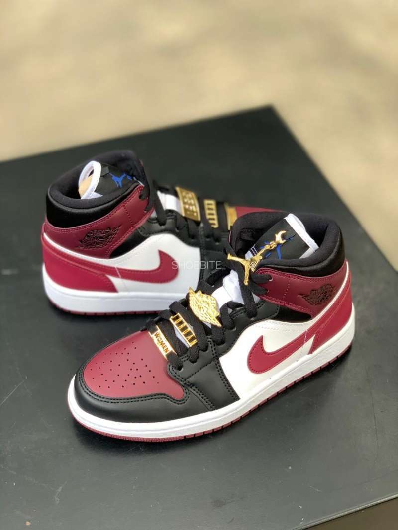 jordan 1 mid burgundy