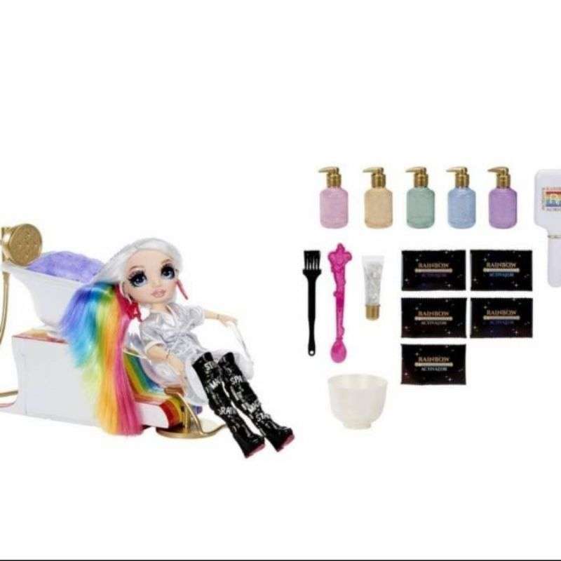  Promo Rainbow High Doll Salon Playset With Rainbow DIY Foam Original 