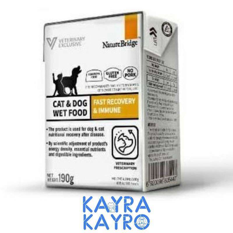 Jual Nature Bridge Vet Fast Recovery & Immune Cat Dog 190 Gr Makanan