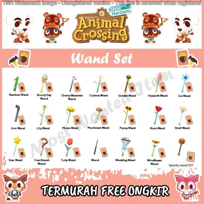 Jual Wand DIY Set Animal Crossing New Horizons ACNH Item Bells Material