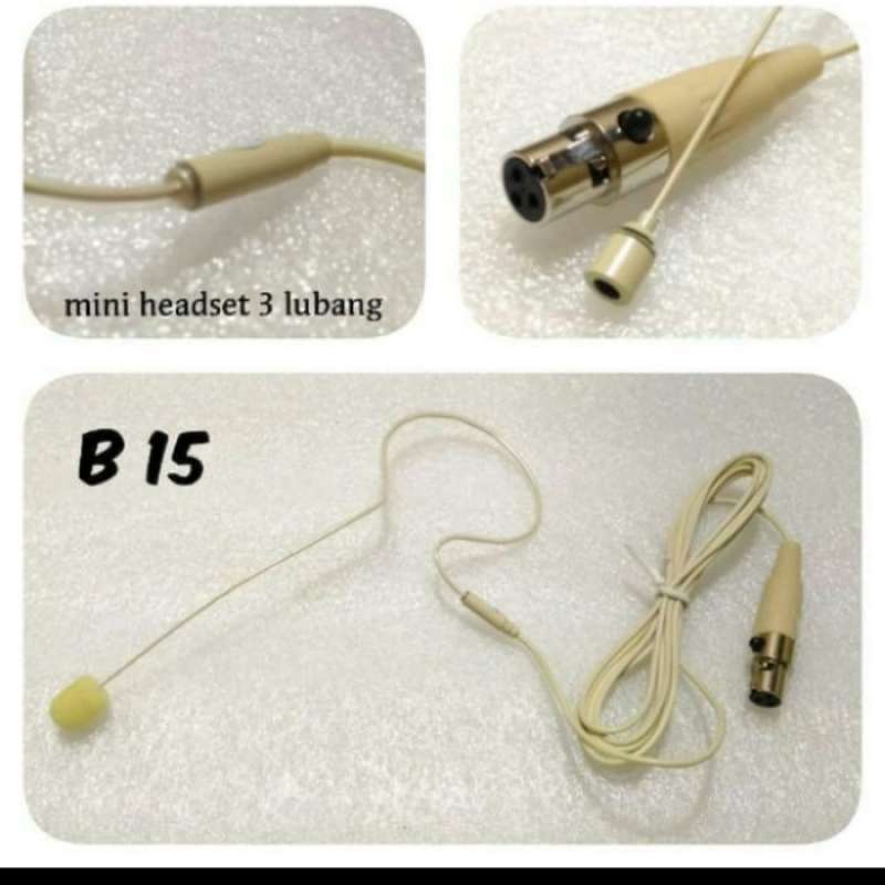 Jual Mic Microphone Wireless Shure Lidi Headset Telinga 3pin