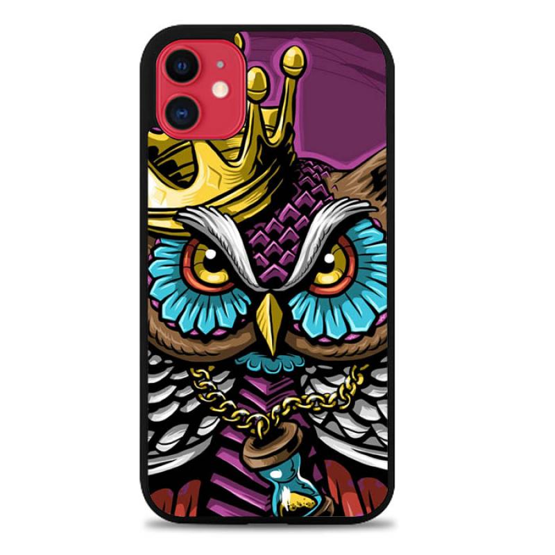Jual Casing iPhone 11 Custom Hardcase HP King Owl Wallpaper L0383 di
