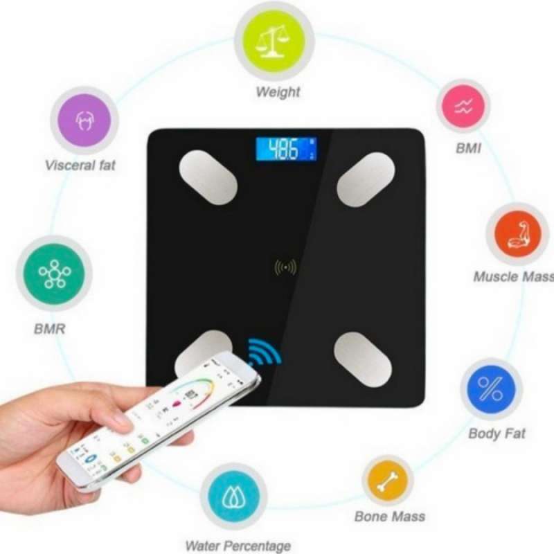 Promo timbangan badan digital Bluetooth - Alat Pengukur Berat Badan
