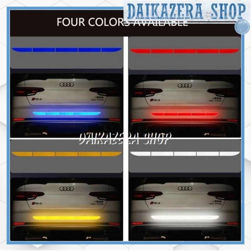 Jual Sticker Reflective Warning Strip Trunk Exterior Mobil Bagian ...