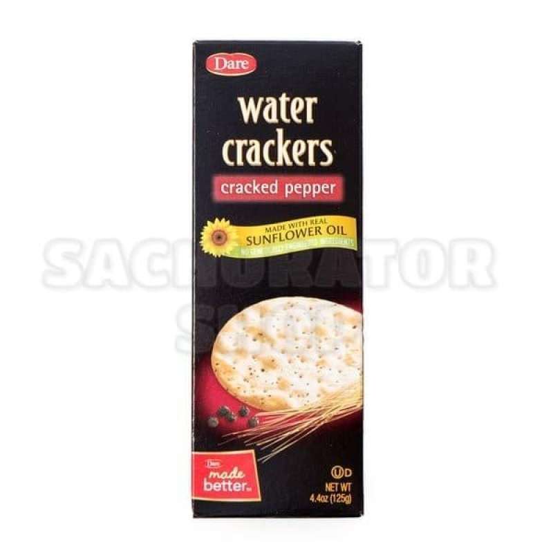 Jual Biskuit Krakers Lada Dare Water Crackers Cracked Pepper Biscuits