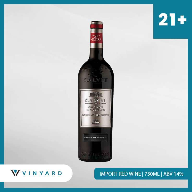 Promo Calvet Grande Reserve Bordeaux Superieur 750 ml Diskon 30% di ...
