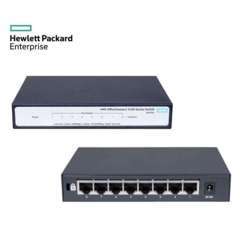 Jual DESKTOP SWITCH HUB HP JH329A 1420 8G 8PORT GIGABIT SWITCH di
