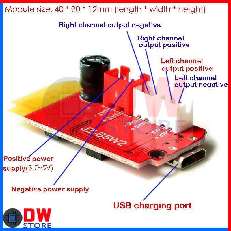 Jual Ct14 Jz-b5w2 10w 2x5w Stereo Bluetooth Mini Power Amplifier ...