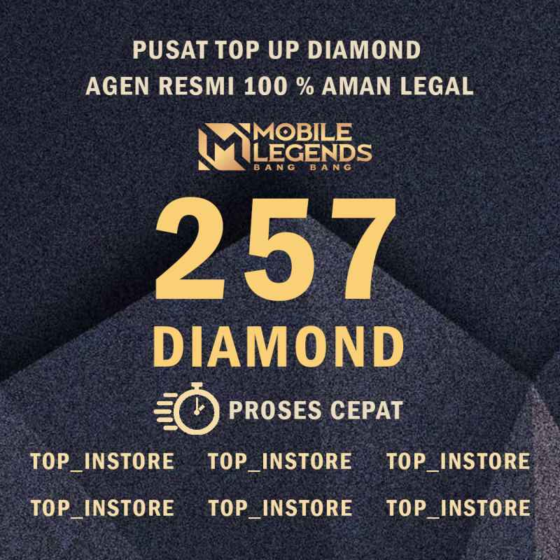 Promo 257 DIamond Top Up Diamond Mobile Legends Murah Diamond ML MLBB Termurah Top Up