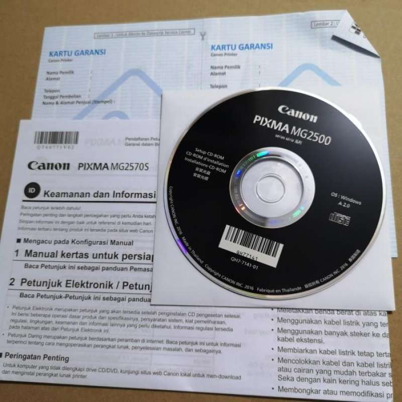 Jual CDROM Driver Canon IP2770 E400 E410 TS307 Epson L120 + Kartu