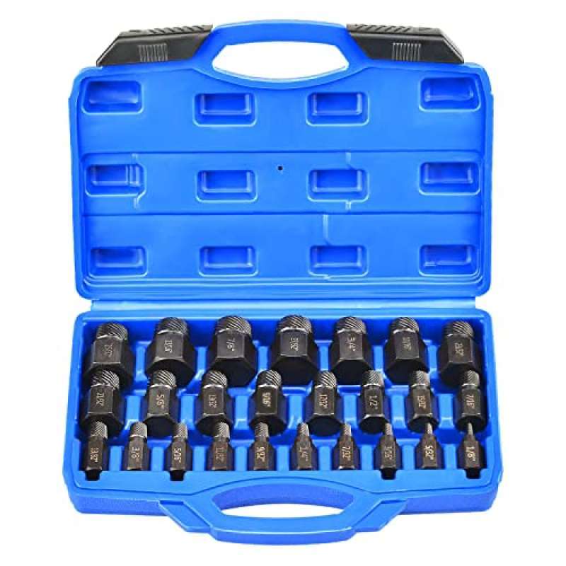 Promo 25Pcs Screw Extractor Set, Hex Head MultiSpline Easy Out Bolt