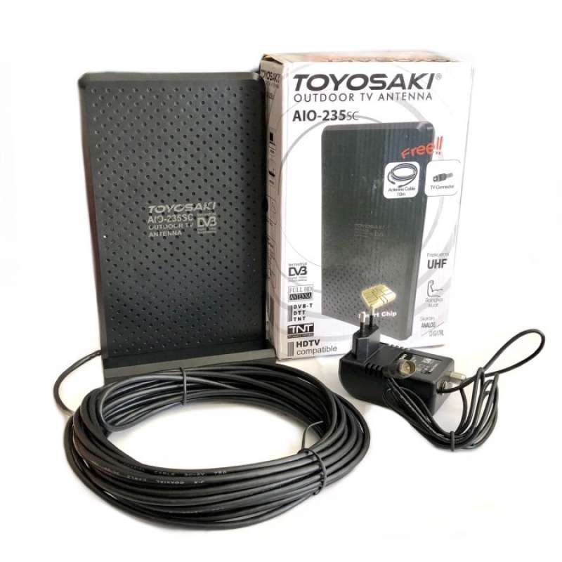 Promo Antena Tv Toyosaki Aio 235 Sc Indoor Outdoor Analog Digital Full