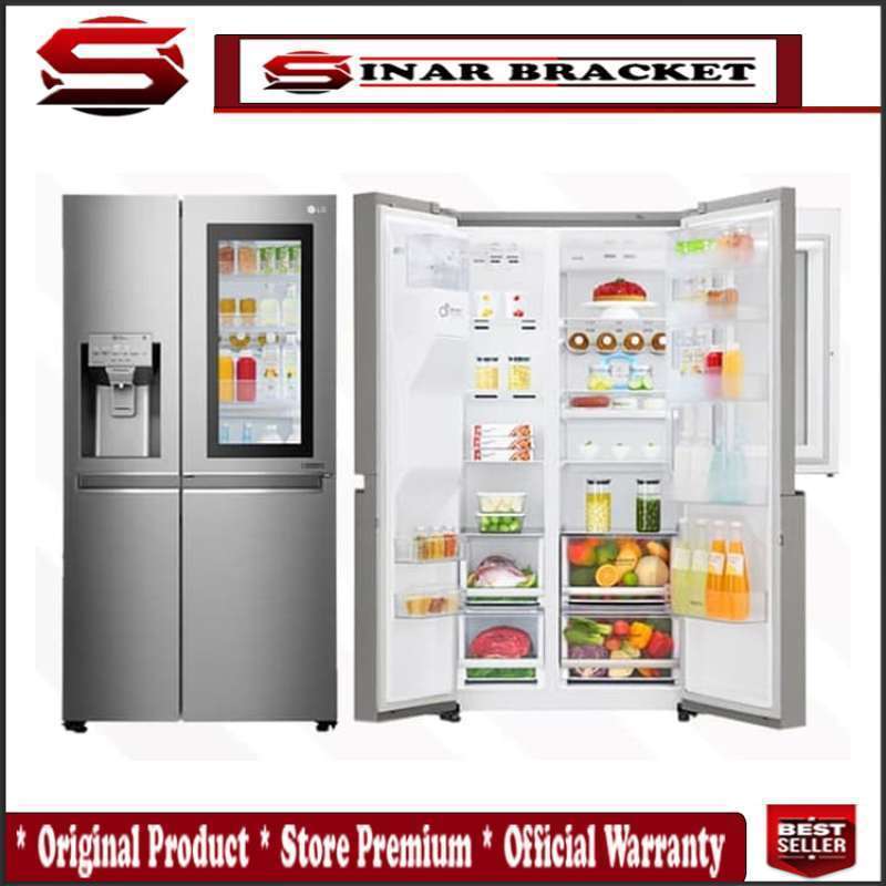 Jual LG Side By Side InstaView Door In Door GCX247CKAV Linear Inverter LG di Seller