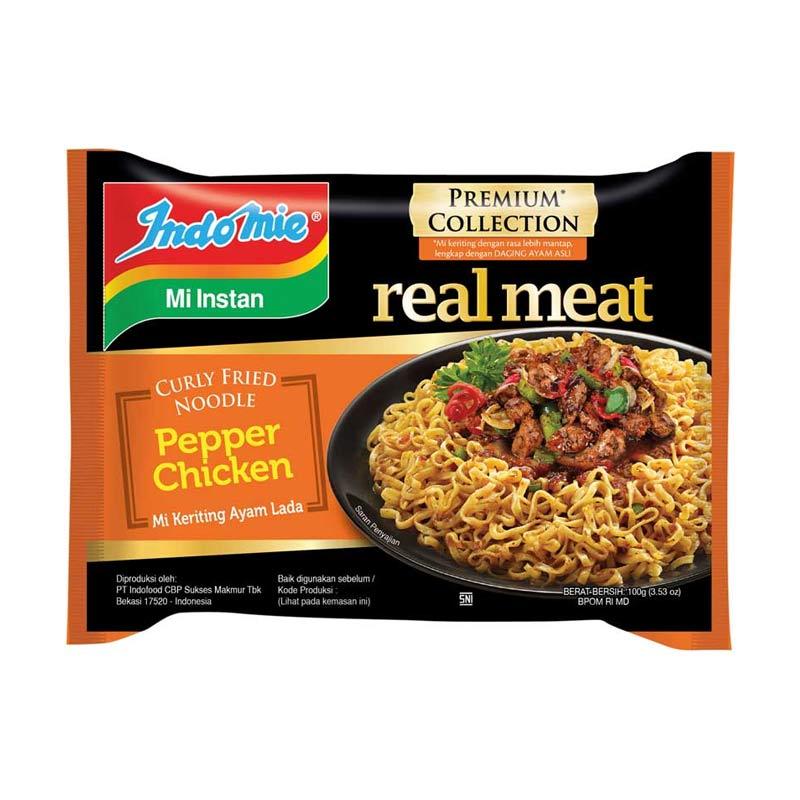 Promo Indomie Real Meat Pepper Chicken Mie Instan [100 g] Diskon 2 di