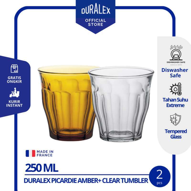 SET DI BICCHIERI Duralex Picardie Azzurro 360 ml 8,8 x 12,4 cm [4 Unità] EUR 22,02 - IT