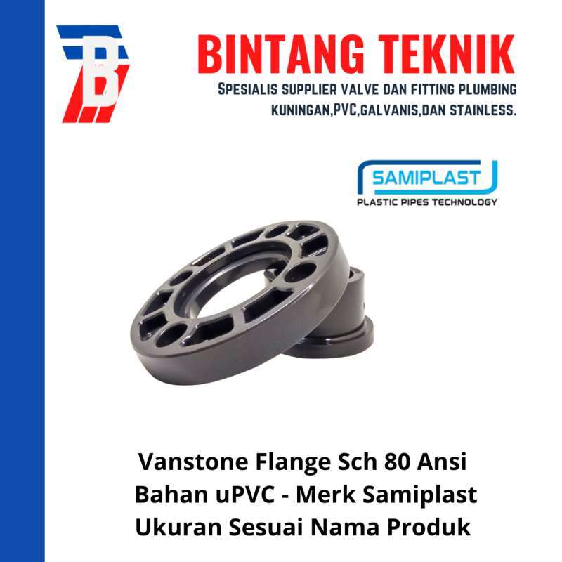 Jual Vanstone Flange 2 inch uPVC Sch 80 ANSI Samiplast di Seller Toko
