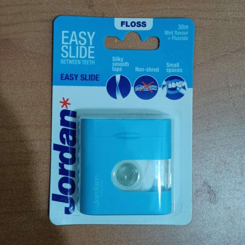 Jual Dental Floss Benang Gigi Jordan Easy Slide Between Teeth 30 meter