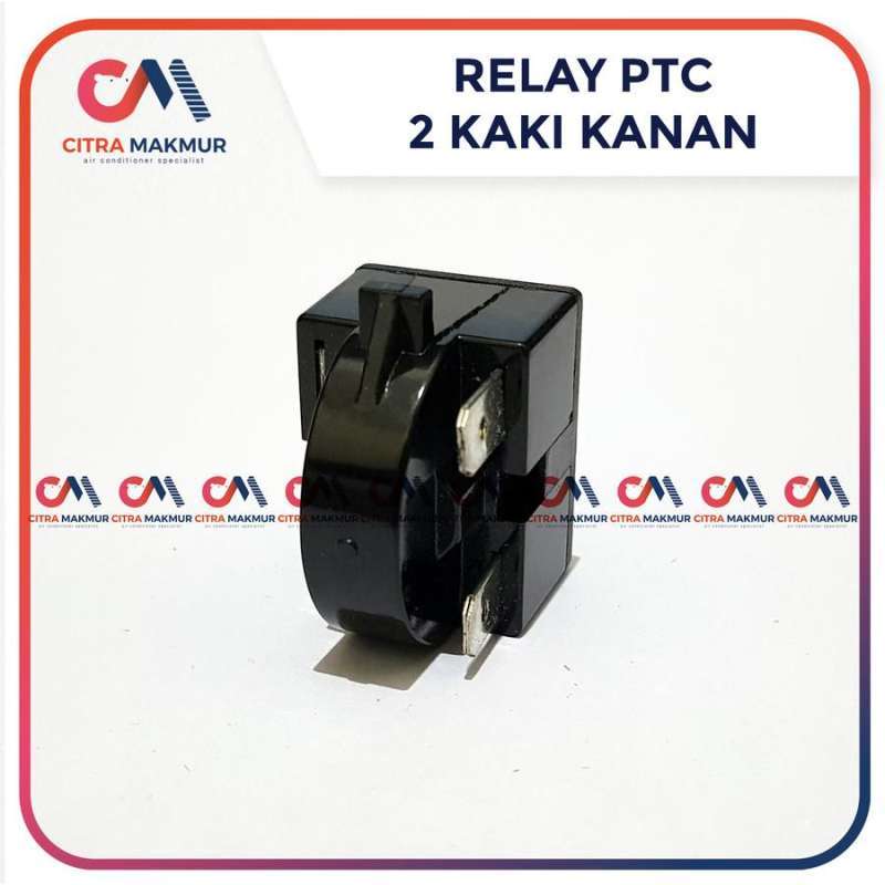 Jual Relay PTC 2 kaki kanan atas bawah Kulkas kompresor dua pin