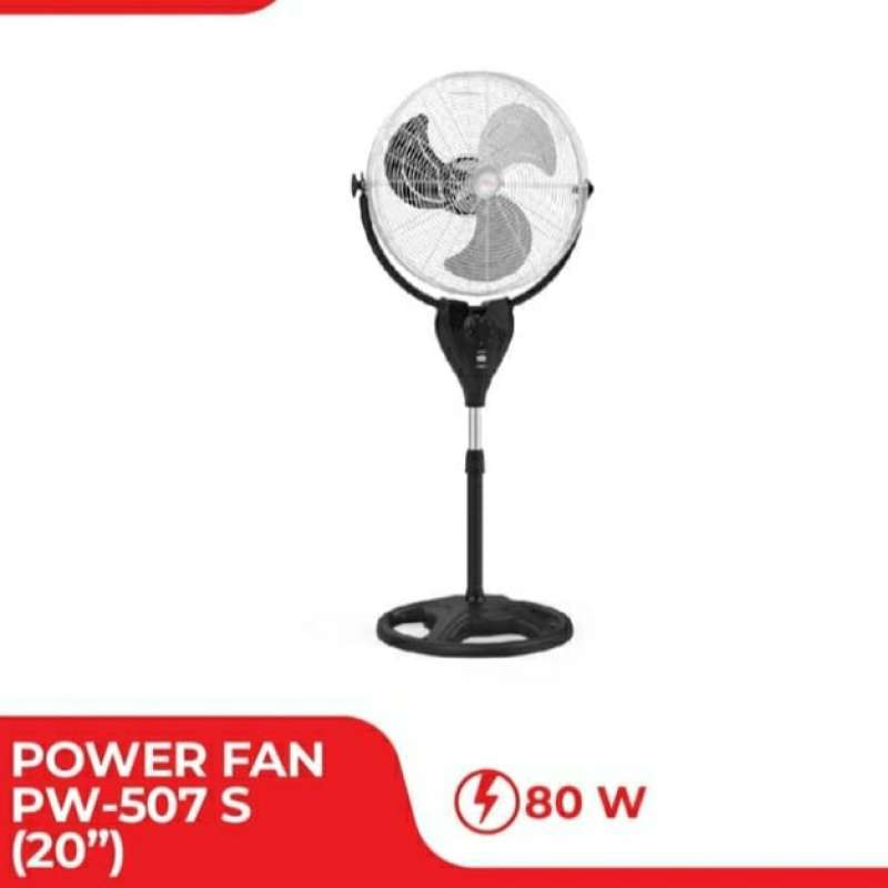 Promo Kipas Angin Besi Maspion Berdiri 20 Stand Fan Pw507S Pw507 Pw 507