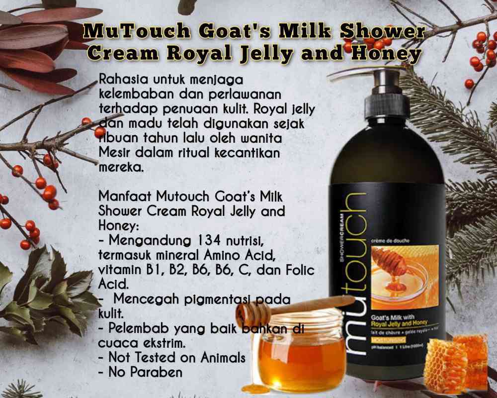 Jual Mutouch Goat's Milk Shower Cream Dengan 5 Varian 1000ml - 800ml ...