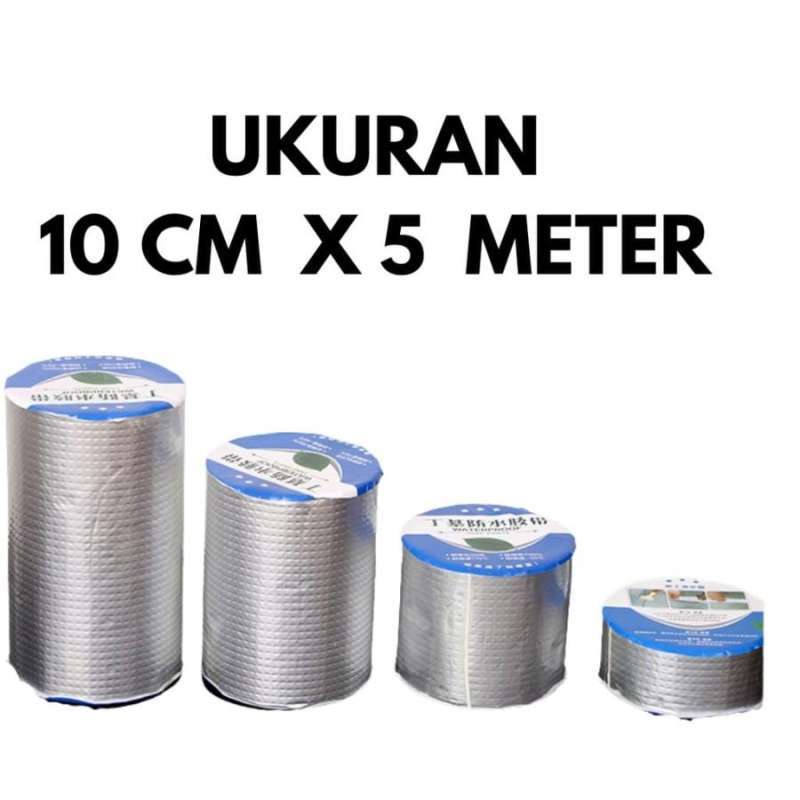 Jual 10cm x 5 meter Lakban alumunium foil butyl lakban Dinding atap