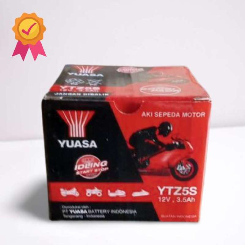 Jual AKI YUASA YTZ5S-12V 3,5AH di Seller Suryajayamotor_sby - Tandes