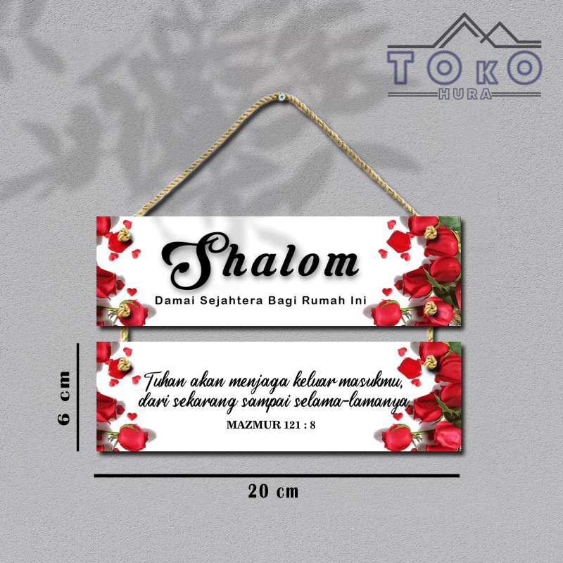 Jual Toko Hura / Gantungan Ucapan Pintu Shalom Kristen / Syalom di ...