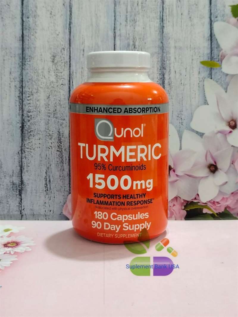 Jual (DIJAMIN ORIGINAL) Qunol Turmeric 1500mg 180 capsules di Seller De