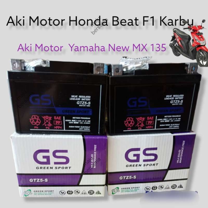 Promo AKI MOTOR HONDA BLADE 110 + BLADE 125 (GTZ5S GS E )AKI KERING MF