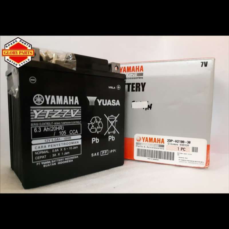 Promo Aki Ytz7V/Accu Yamaha Yuasa 2Dp N-Max,Aerox Diskon 15% di Seller
